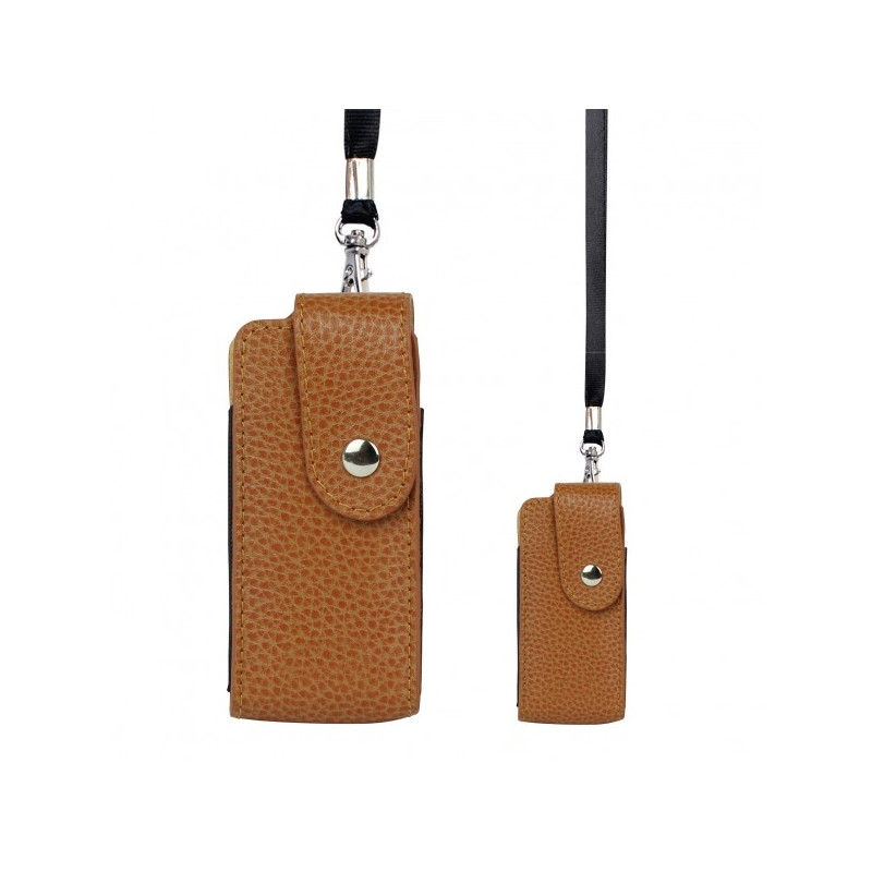 Étui en cuir pour Box avec tour de cou - LAURIGE