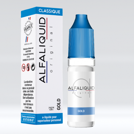 E-liquide saveur Tabac Gold - ALFALIQUID