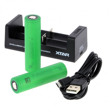 Pack chargeur + deux accus - SMOKE IN